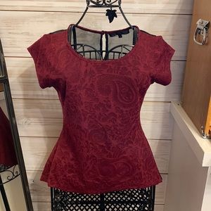 Vintage 90s high low statement top